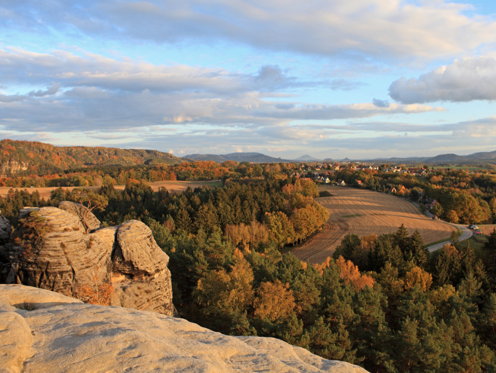 Ausblick vom Gamrig auf Waltersdorf