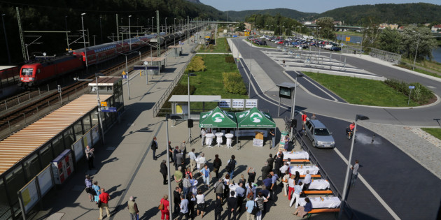 P&R am NAtionalaprkbahnhof Bad Schandau