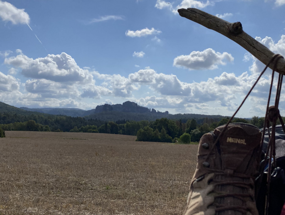 Unterwegs auf dem Panoramaweg zwischen Bad Schandau und Saupsdorf