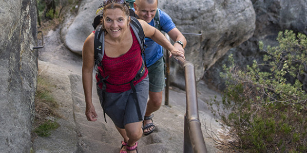 Wandern auf dem Schrammsteingratweg